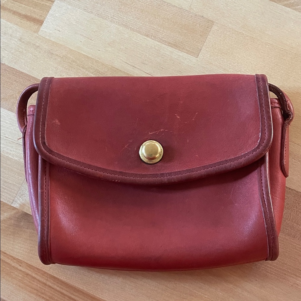 Vintage Coach red purse